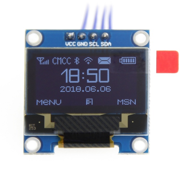 KGOTA 0.96inch Lcd Module 4pin Iic 3.3-5V Ssd1315 Drive 128x64 White Blue Yellow Blue Display For Arduino Raspberry Pi Bbc