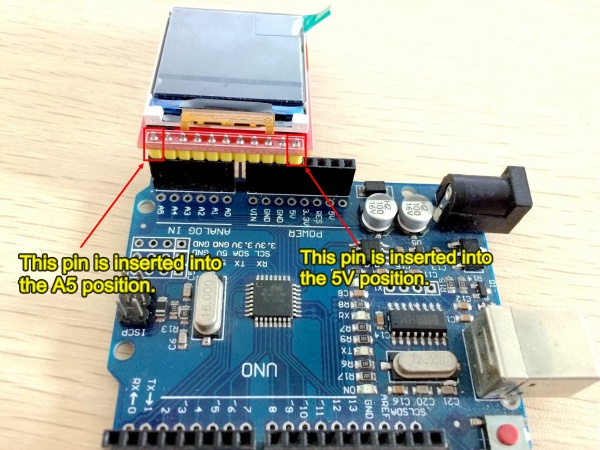 1.44inch Arduino SPI Module ST7735S SKU:MAR1441 - LCD wiki